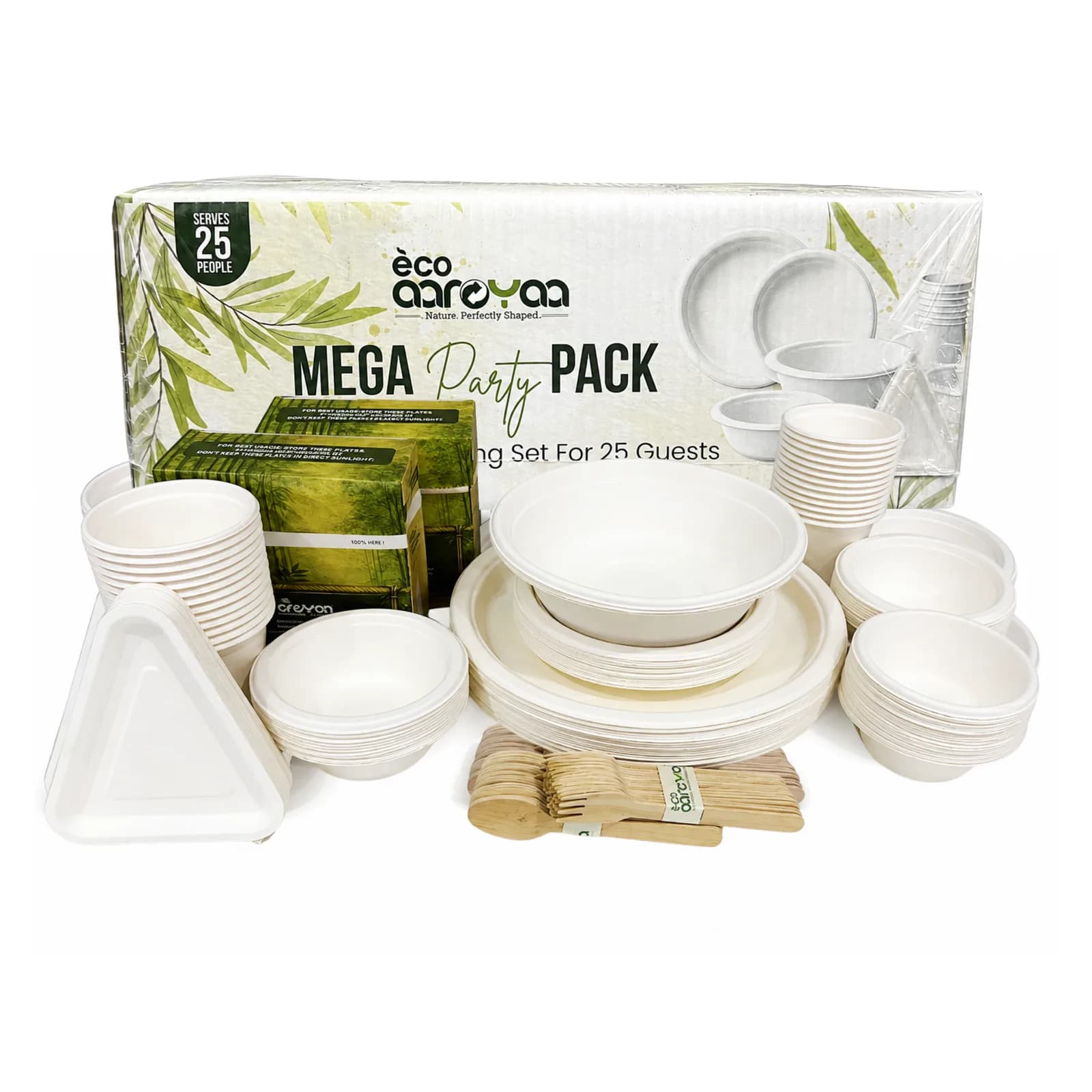 Eco Aaroyaa Mega Party Pack for 25 guests 1